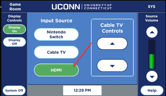 screen shot of panel screen