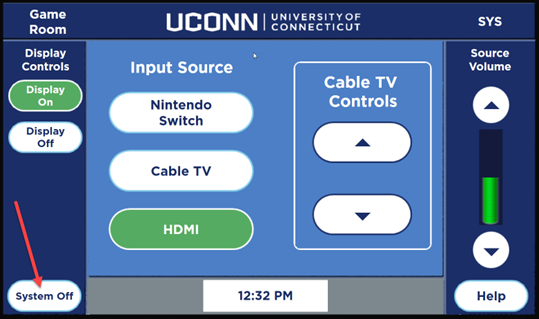 screen shot of panel screen